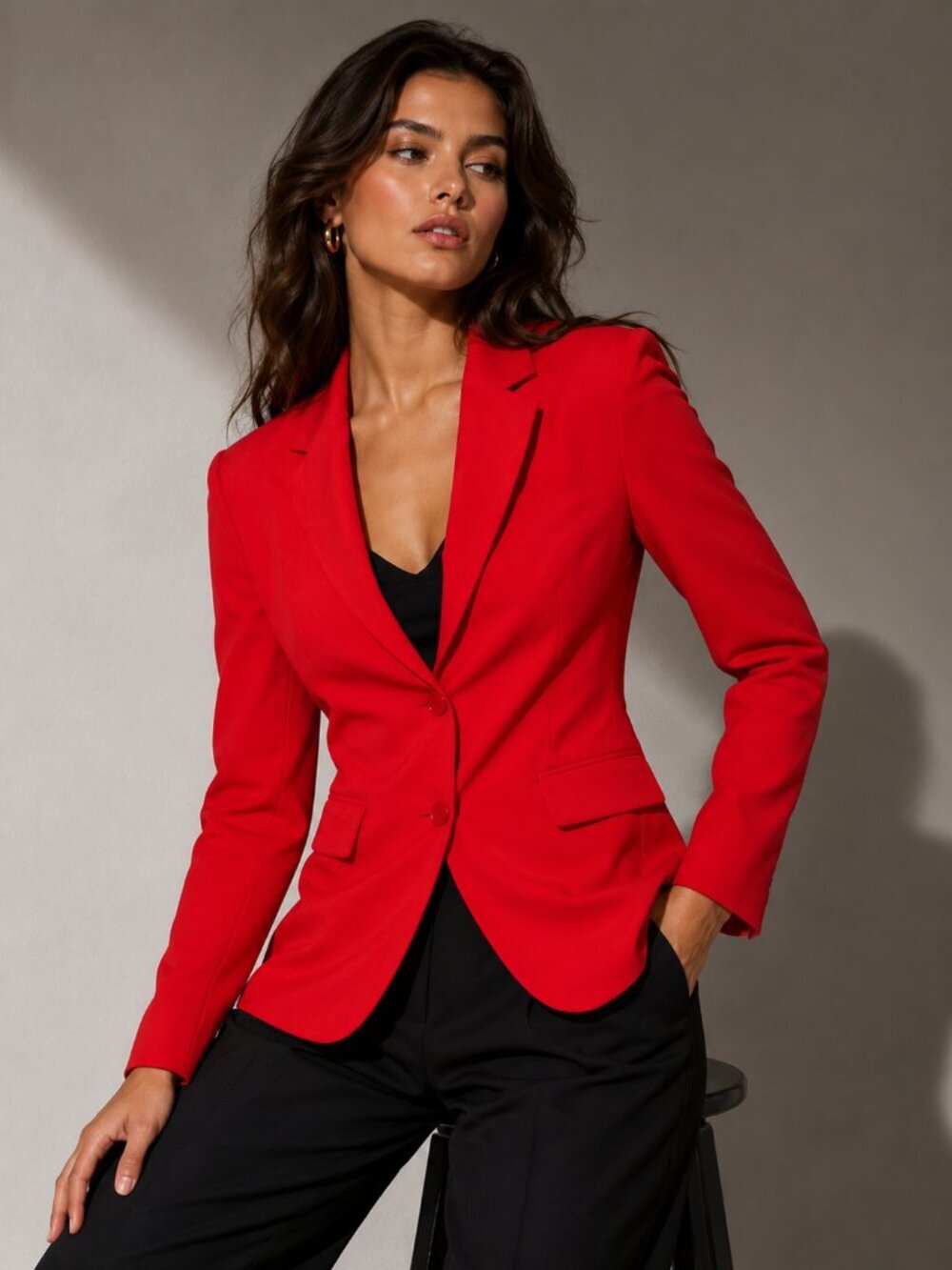 The Kooples Red Tailored Blazer Jacket Sz 36 / Small NWT